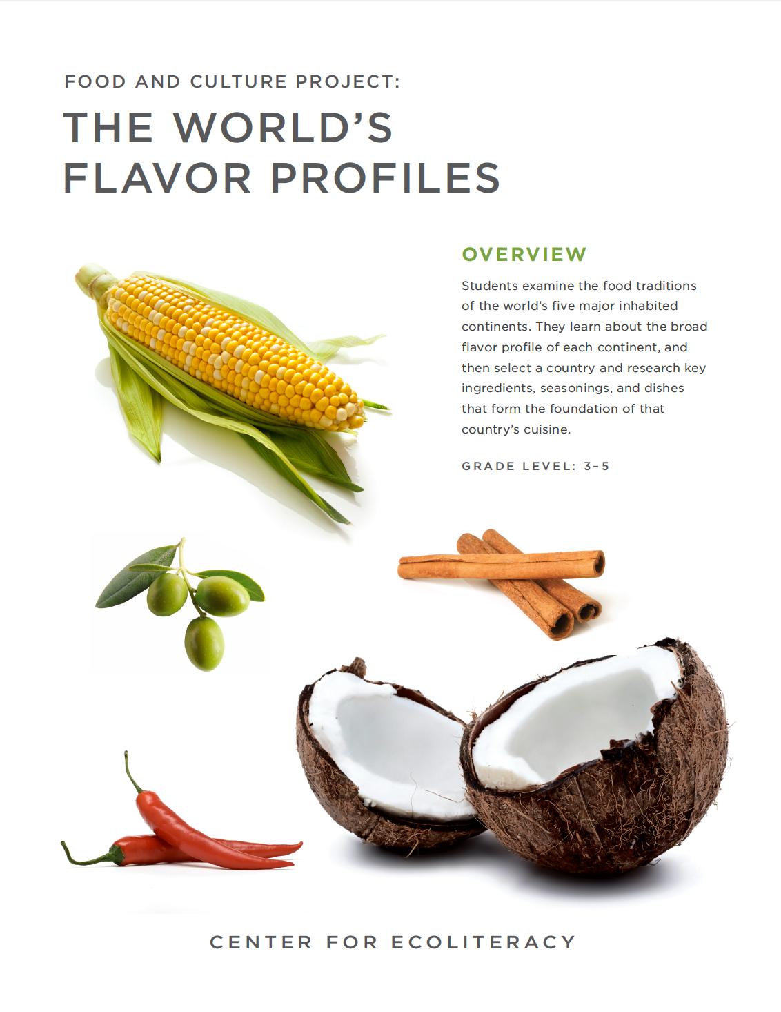 Food and Culture Project: The World's Flavor Profiles Lesson cover