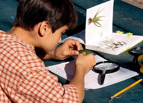 Student with Journal