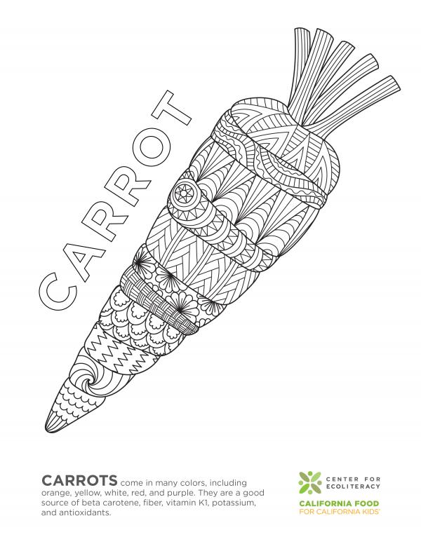 fruits and vegetables coloring page