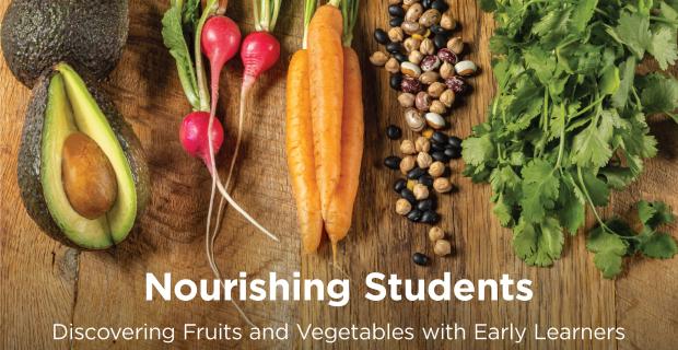 Nourishing Students cover image with fruits and vegetables